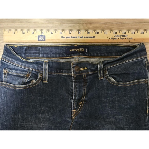 Levi's 524 Superlow Jeans Womens 9 M Blue 30x30 Pants Levis - Picture 2 of 6